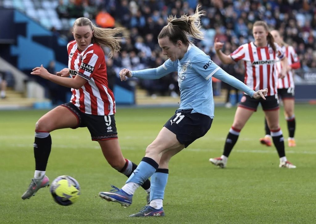 Represented player in action on the pitch